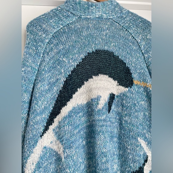 Anthropologie Narwhal Whale Icon Cardigan Sweater (Size XS/S) - NWT - Picture 8 of 10